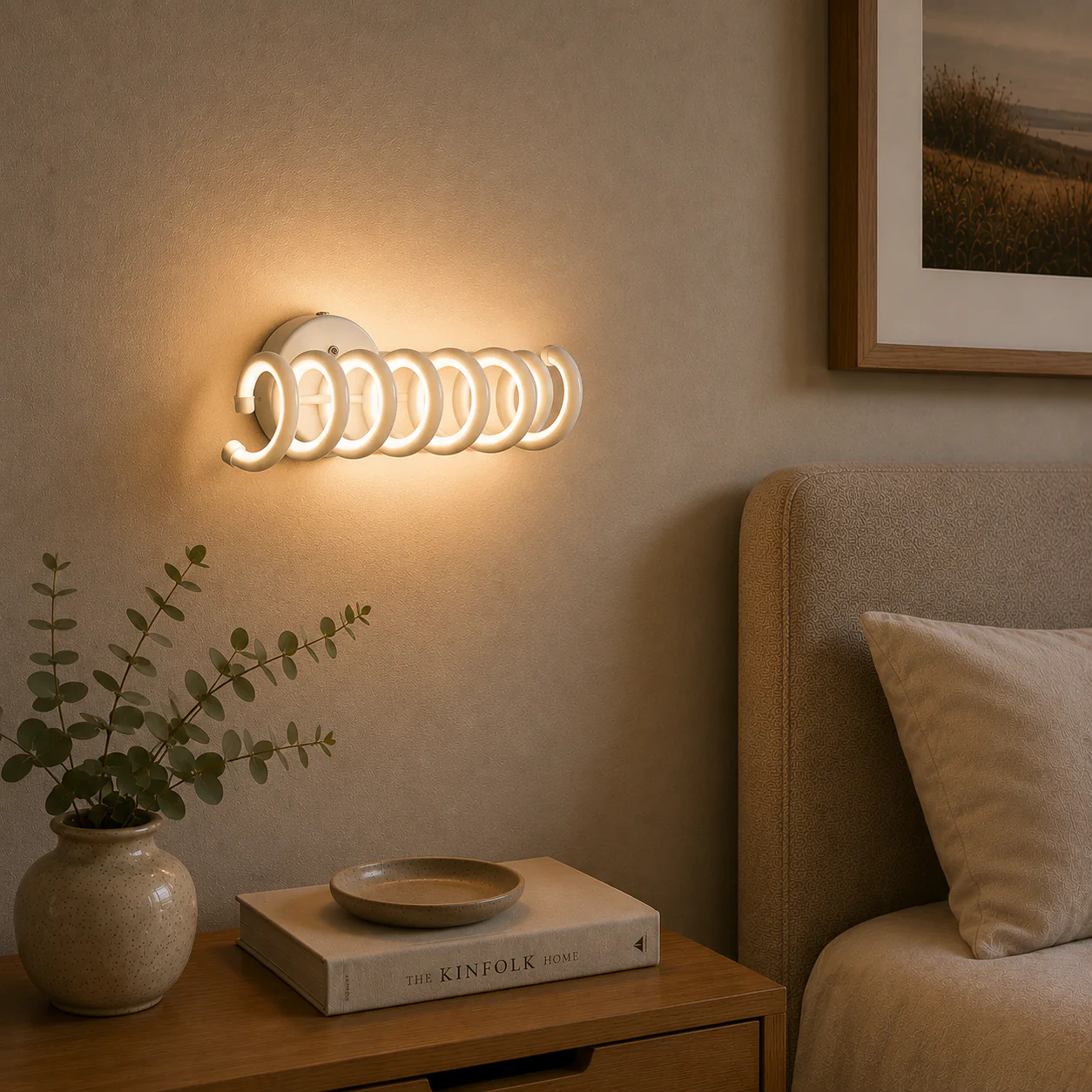 Aplique LED 15W  1147Lm 4200ºK Spring-2 40.000H [HO-WL-SPRING-2-15W-W]