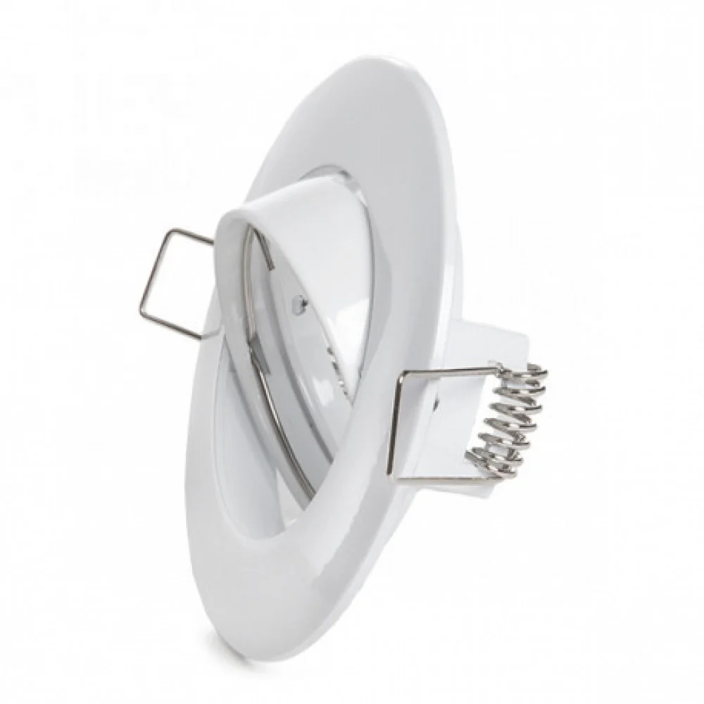 Aro Foco Downlight  Basculante Circular Aluminio Blanco 93Mm Estuche Personalizado - Image 4