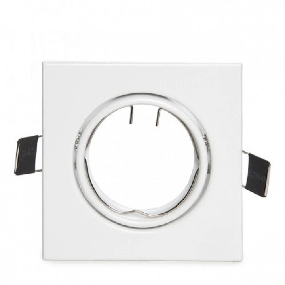 Aro Foco Downlight  Basculante Cuadrado Aluminio Blanco 83/83Mm Estuche Personalizado - Image 2