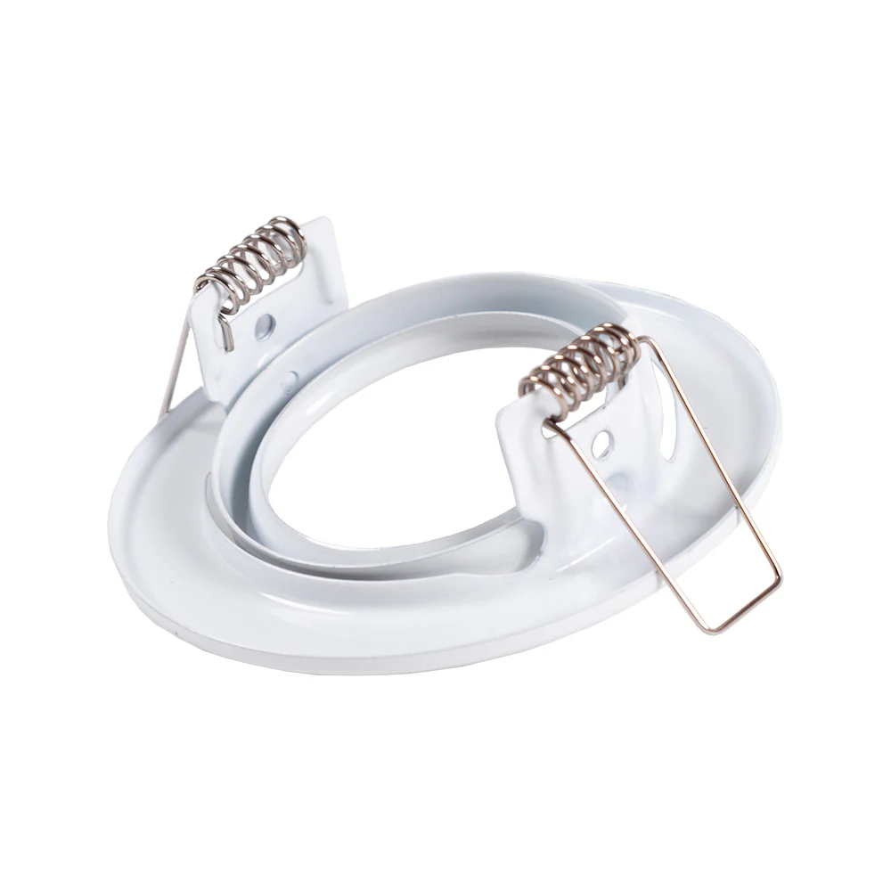 Aro Foco Downlight Circular Basculante  "Vepa" Acero 90mm - Blanco - Image 3