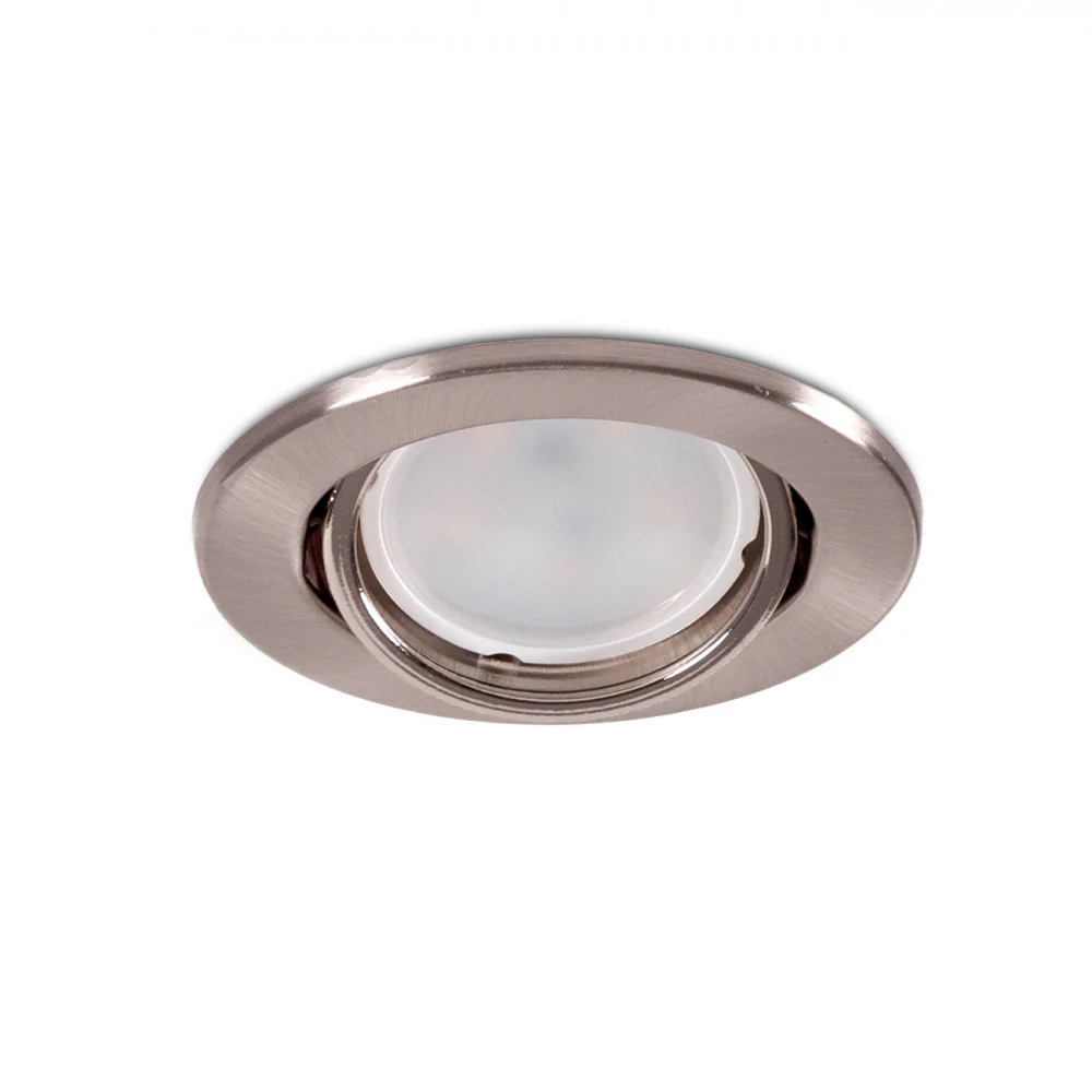 Aro Foco Downlight Circular Basculante  "Vepa" Acero 90mm - Satinado - Image 2