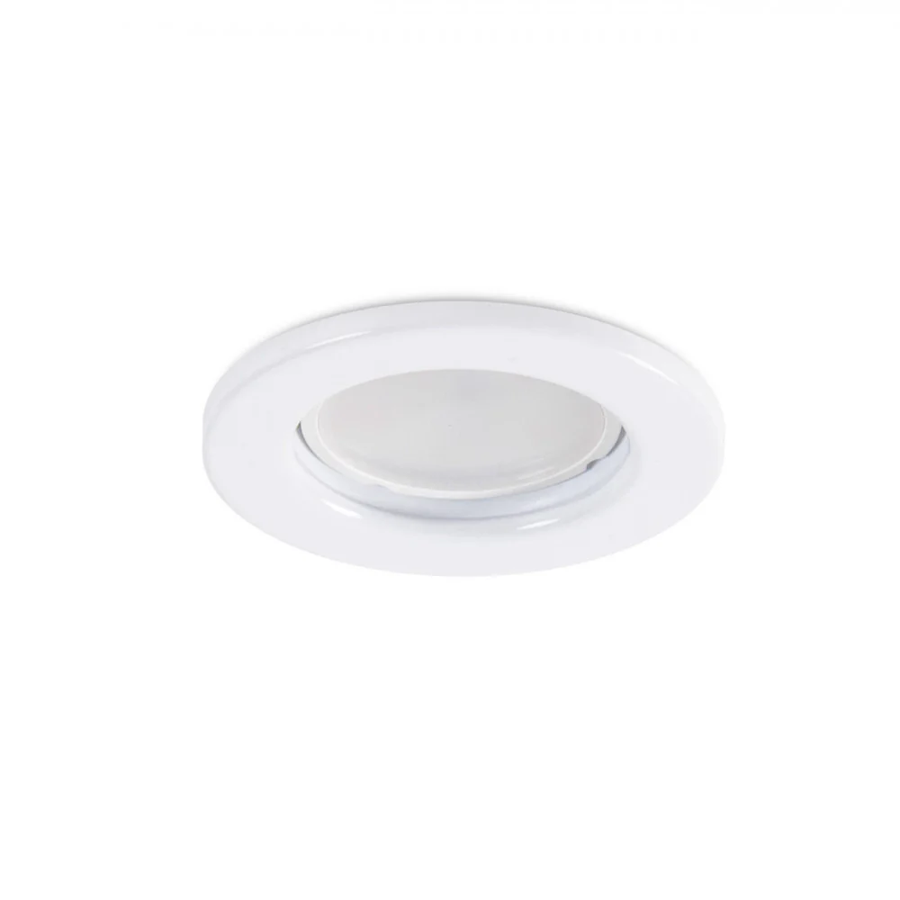 Aro Foco Downlight Circular "Sara" Acero 81mm - Blanco - Image 2