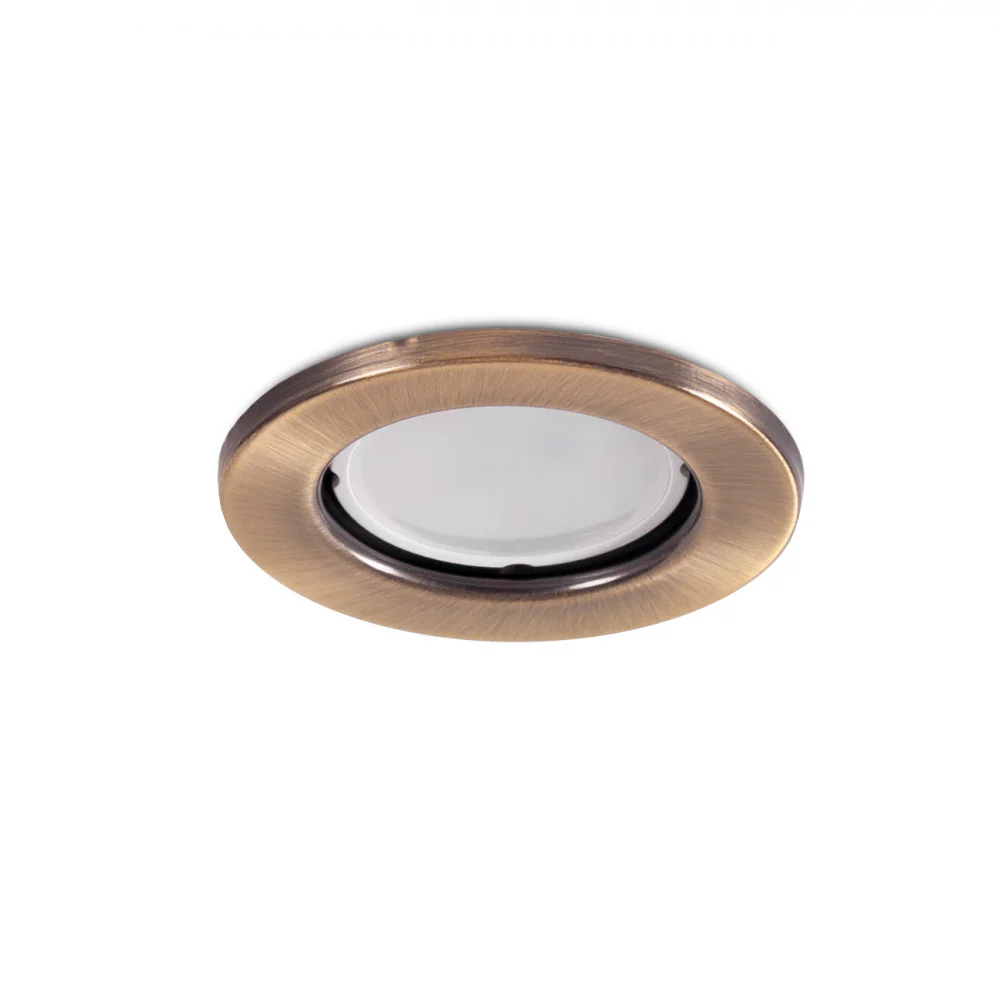 Aro Foco Downlight Circular "Sara" Acero 81mm - Latonado - Image 2