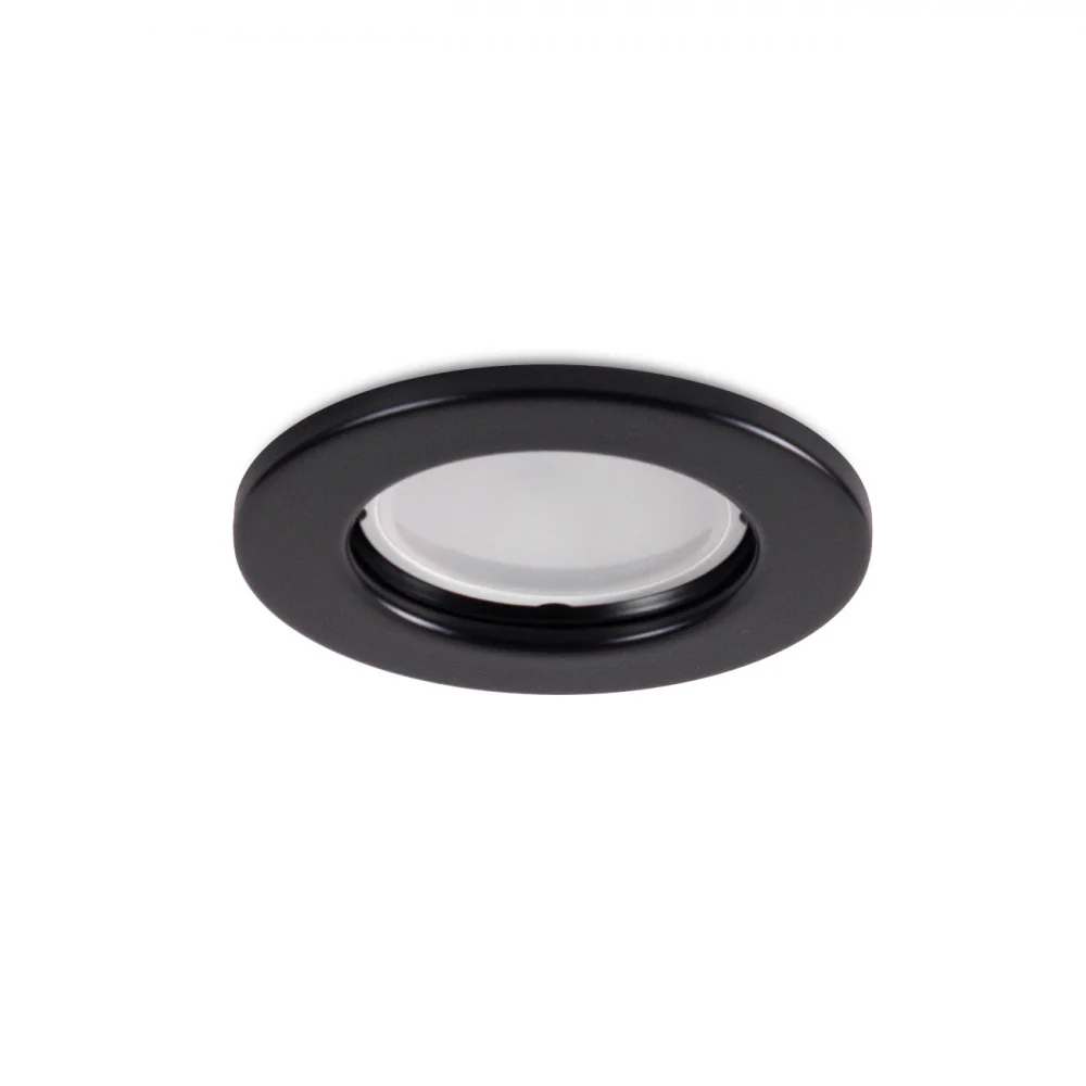 Aro Foco Downlight Circular "Sara" Acero 81mm - Negro - Image 2