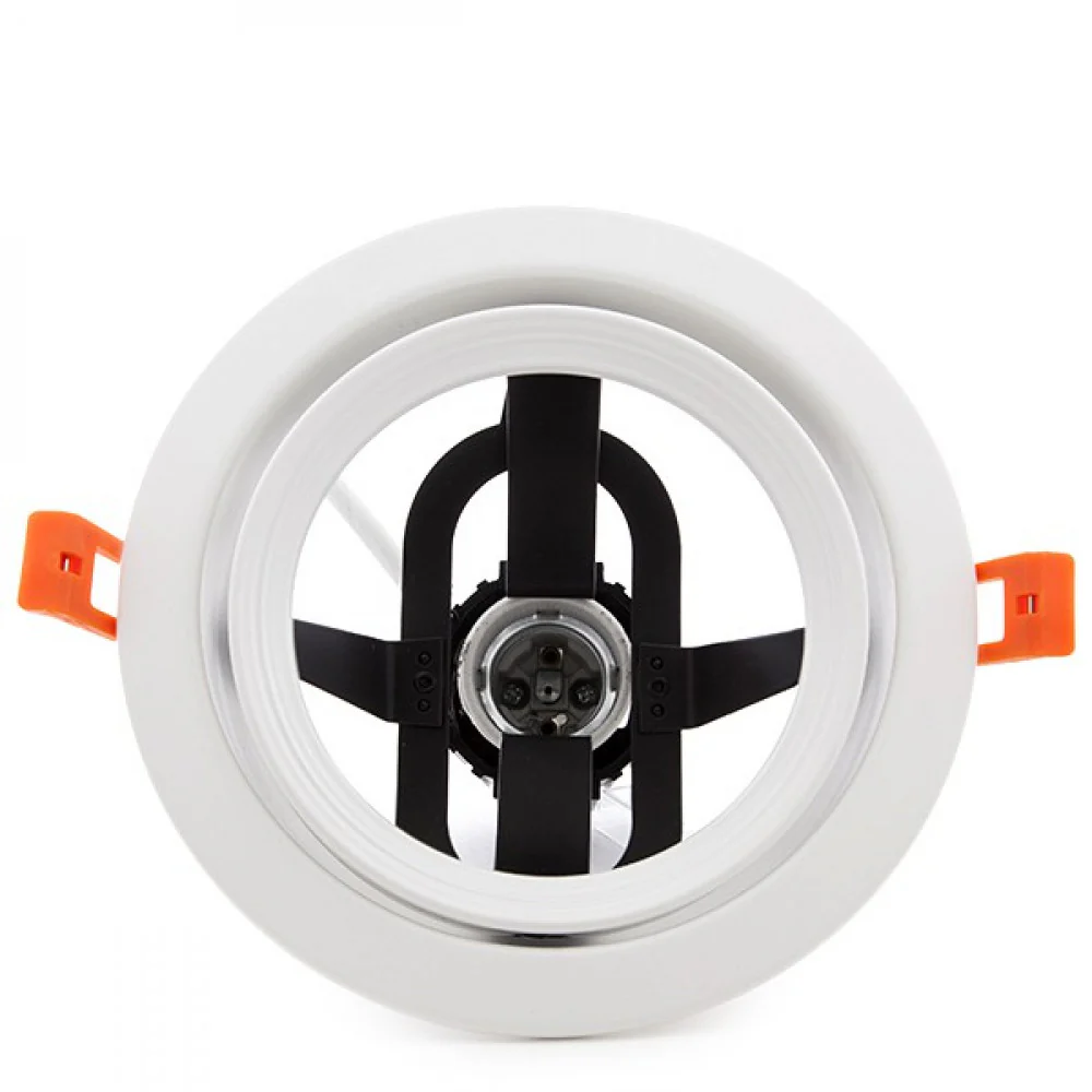 Aro Foco Downlight  Par 30 E27 (Sin Lámpara) Blanco - Image 3