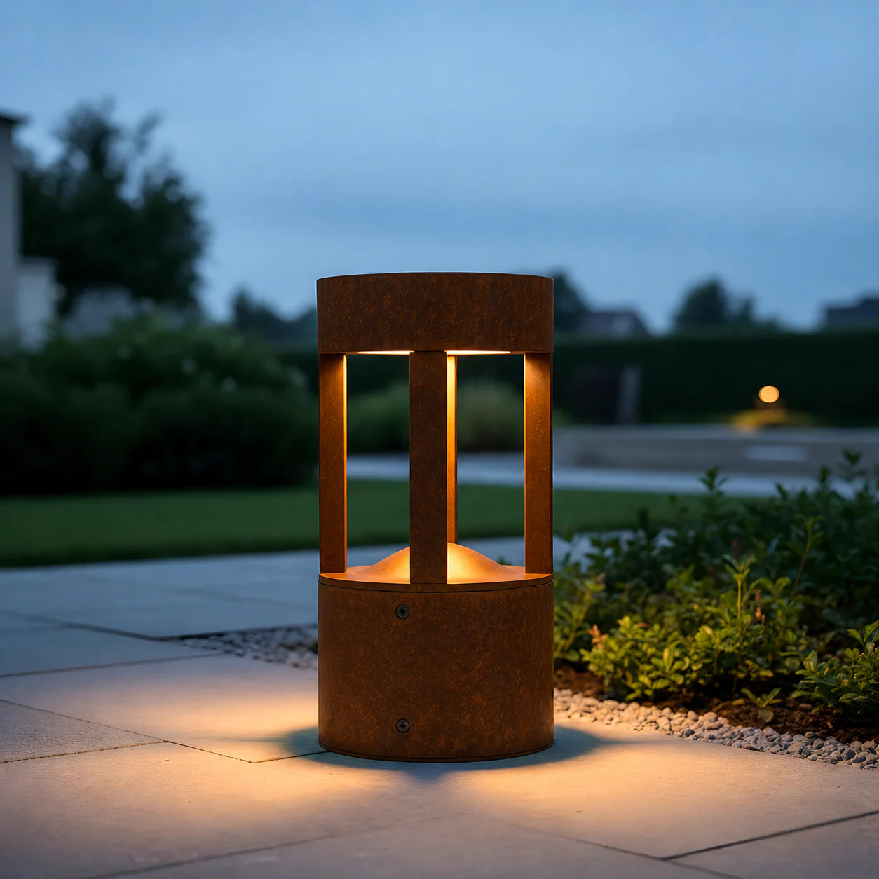 Baliza LED Exterior  "San Luis" 30Cm 10W 220VAC 3000ºK Marron Oxido