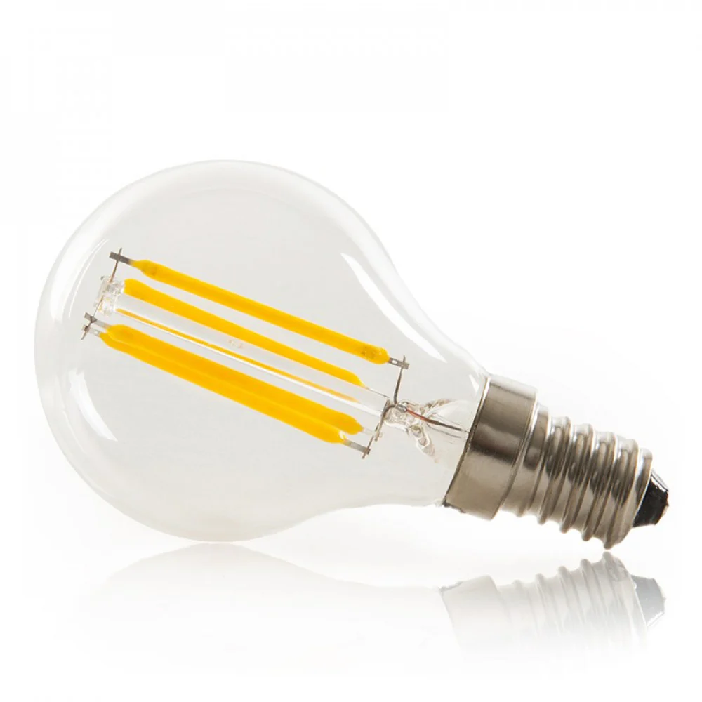 Bombilla LED E14 4W  288Lm 2000ºK Filamento G45 40.000H  [WO-LF-G45-E14-4W-WW] - Image 3