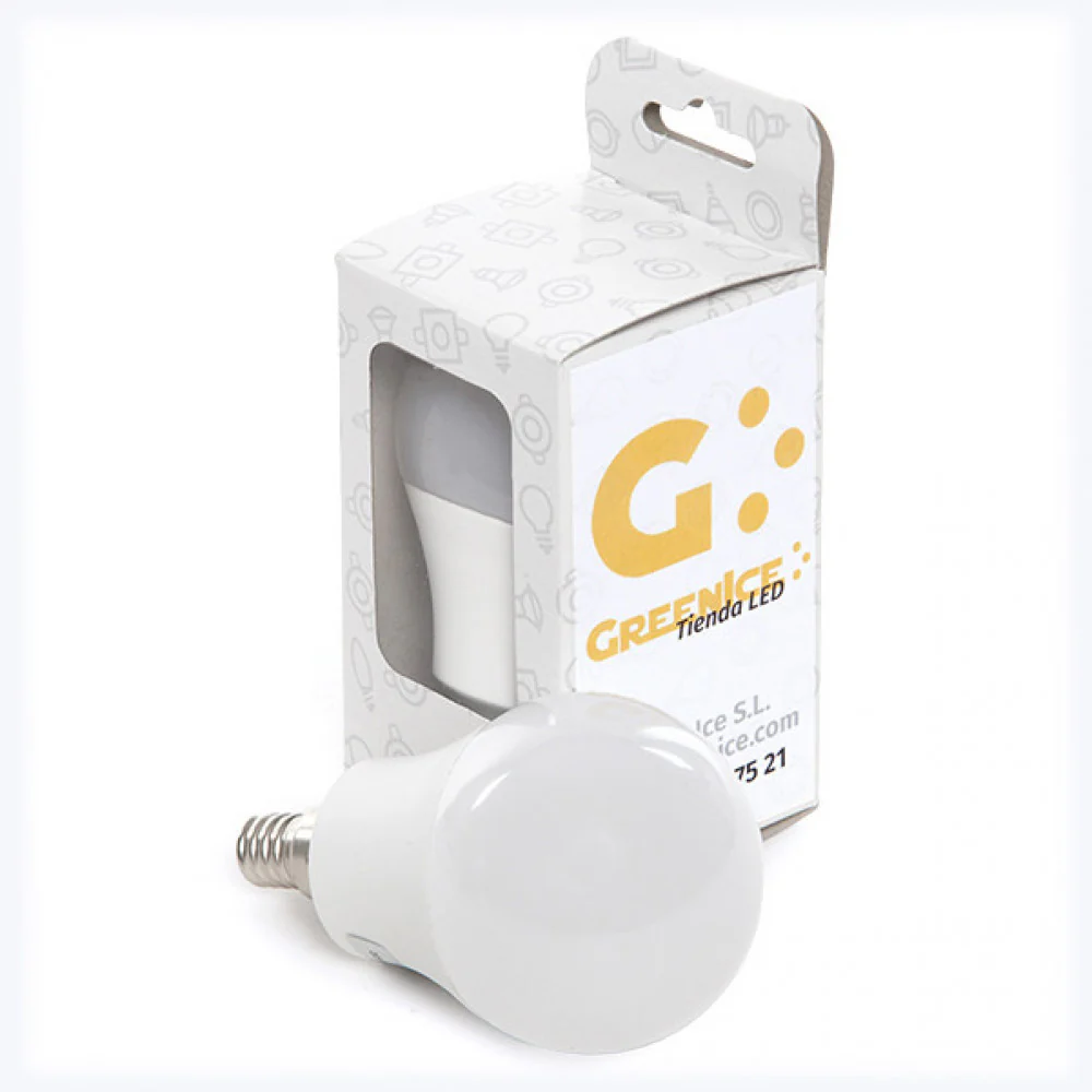 Bombilla LED E14 7W 520Lm 6000ºK Estuche Personalizado 40.000H [HO-C37-E14-7W-RC-CW-EP03]