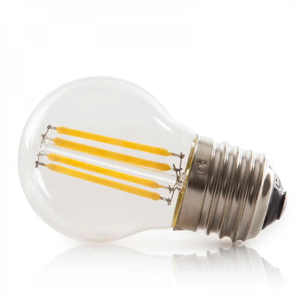 Bombilla LED E27 4W  288Lm 2000ºK Filamento G45 40.000H    [HO-LF-G45-E27-4W-WW] - Image 3
