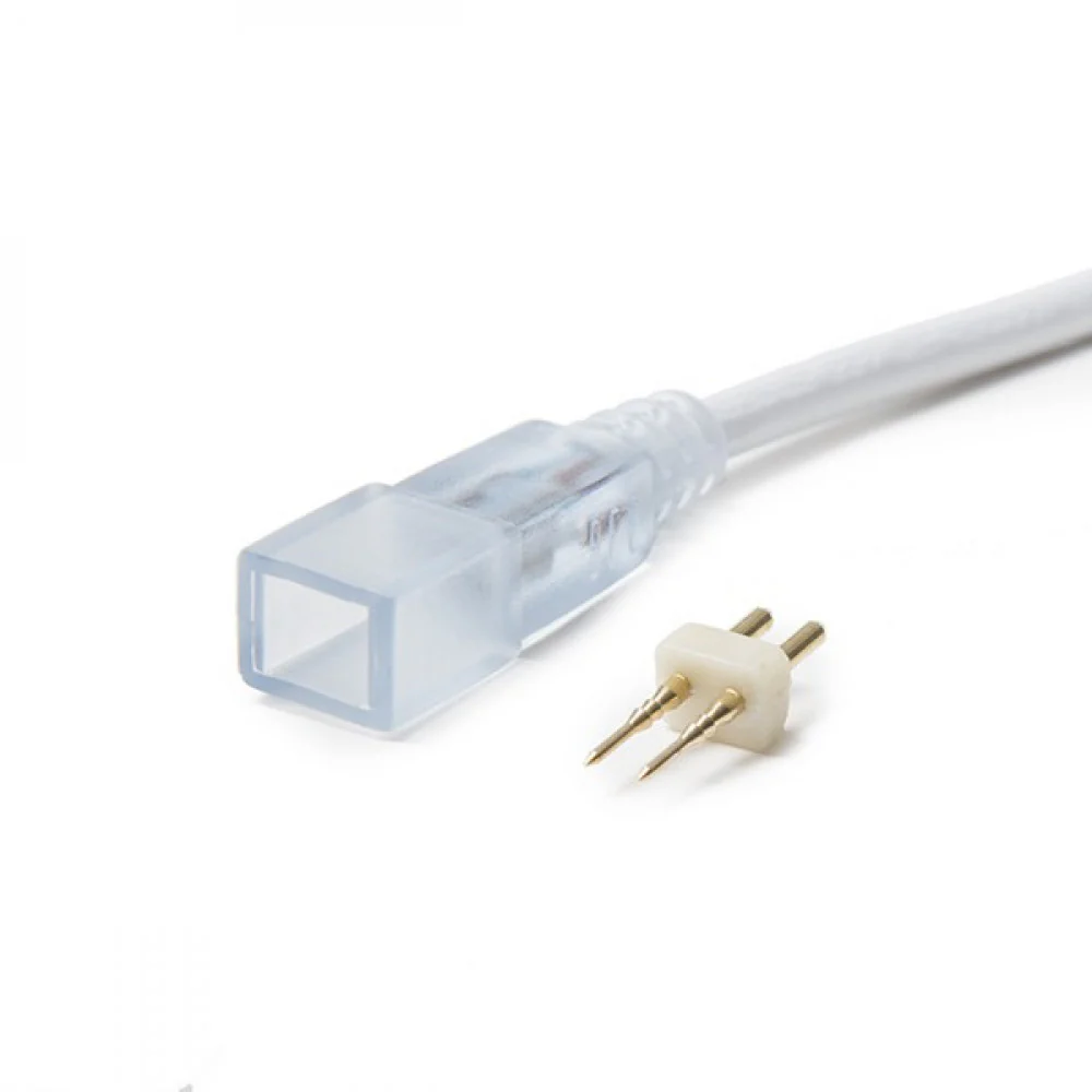 Cable Conector 2 Tiras LEDs 220VAC SMD3528 [HO-CC-220-3528] - Image 2