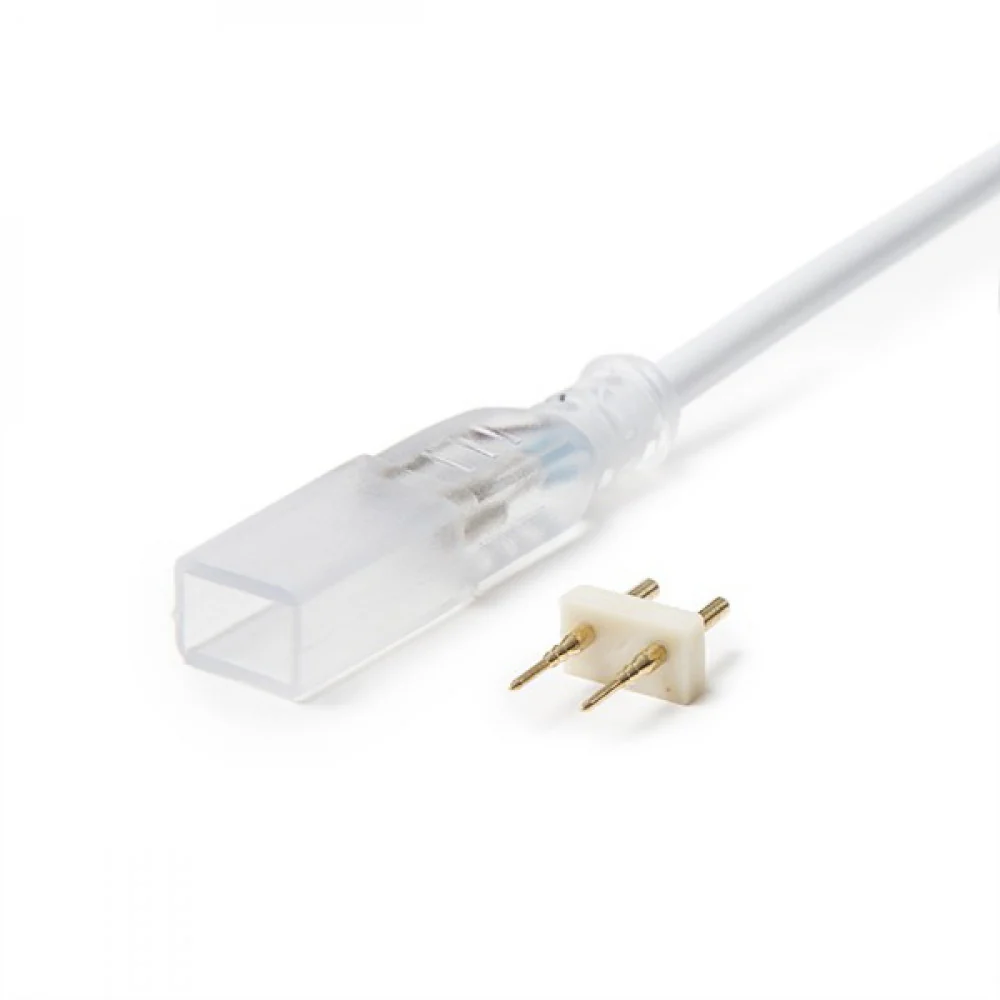 Cable Conector 2 Tiras LEDs 220VAC SMD5050 [HO-CC-220-5050] - Image 2