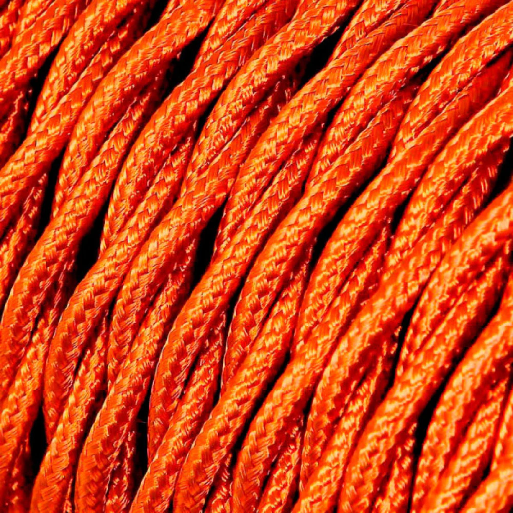 Cable Textíl Trenzado 2x0,75mm 25M C-12 Oro Seda por Metro [E3-11953