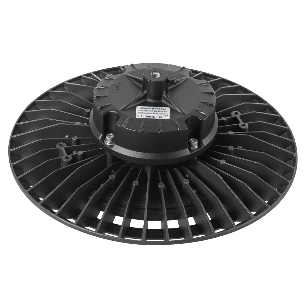 Campanas High Bay Led -  Grandes Alturas 100W IP65 6000 k 120º Reg. 0-10V [BX3-HVUFO100W-H-CW] - Image 9