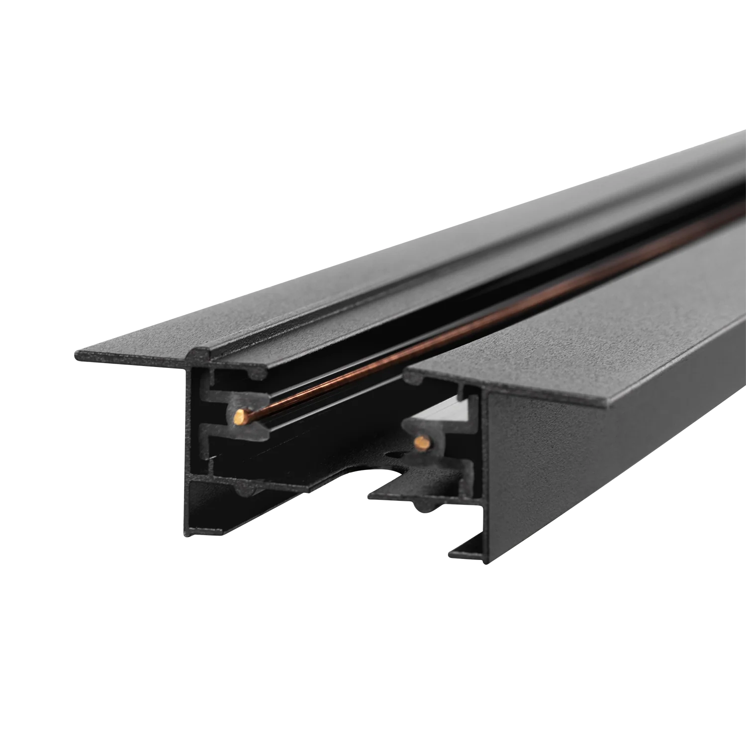 Carril Monofásico Empotrable para Focos LED 2M Negro [HO-218000CARRIL-N-2M-EM] - Image 4