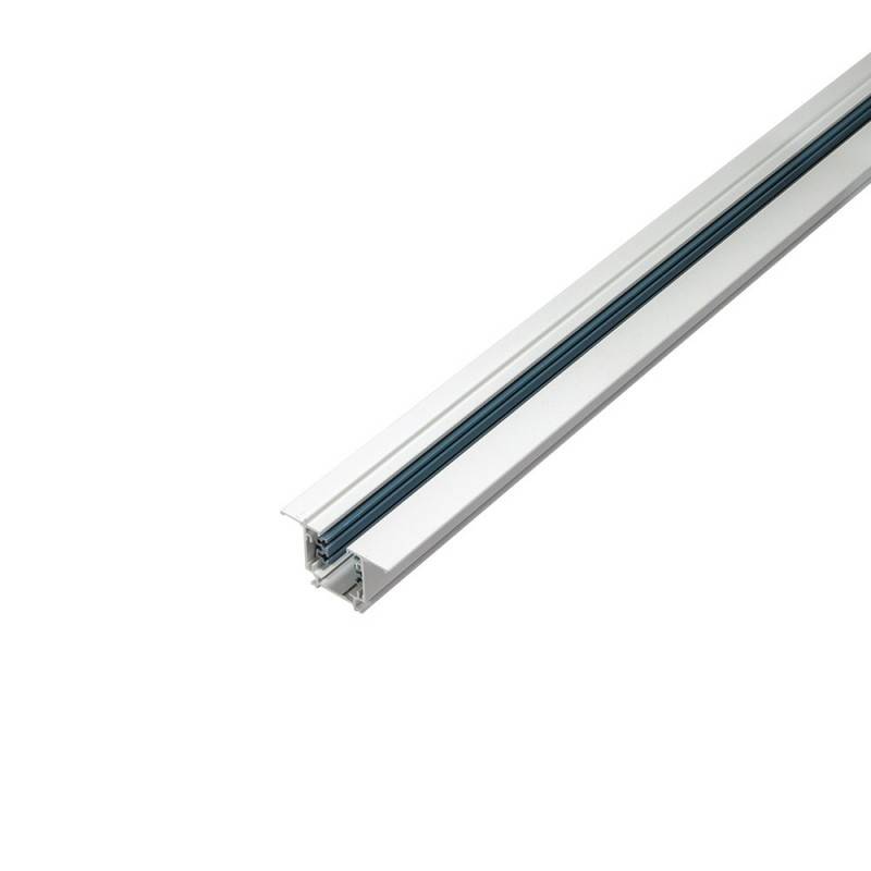 Carril Trifásico Empotrable para Focos LED Blanco 1M [LM-LM3209-EM]