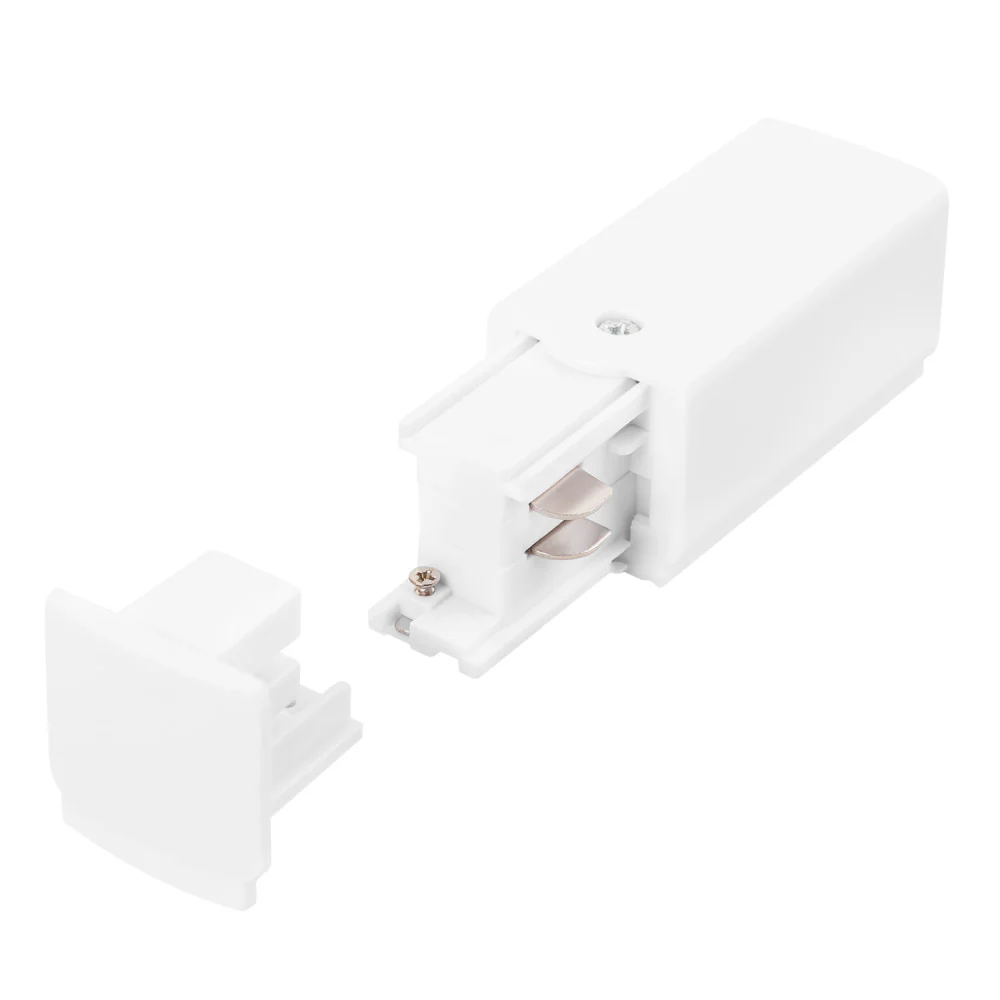 Conector Inicial Carril Trifásico Blanco - Image 2