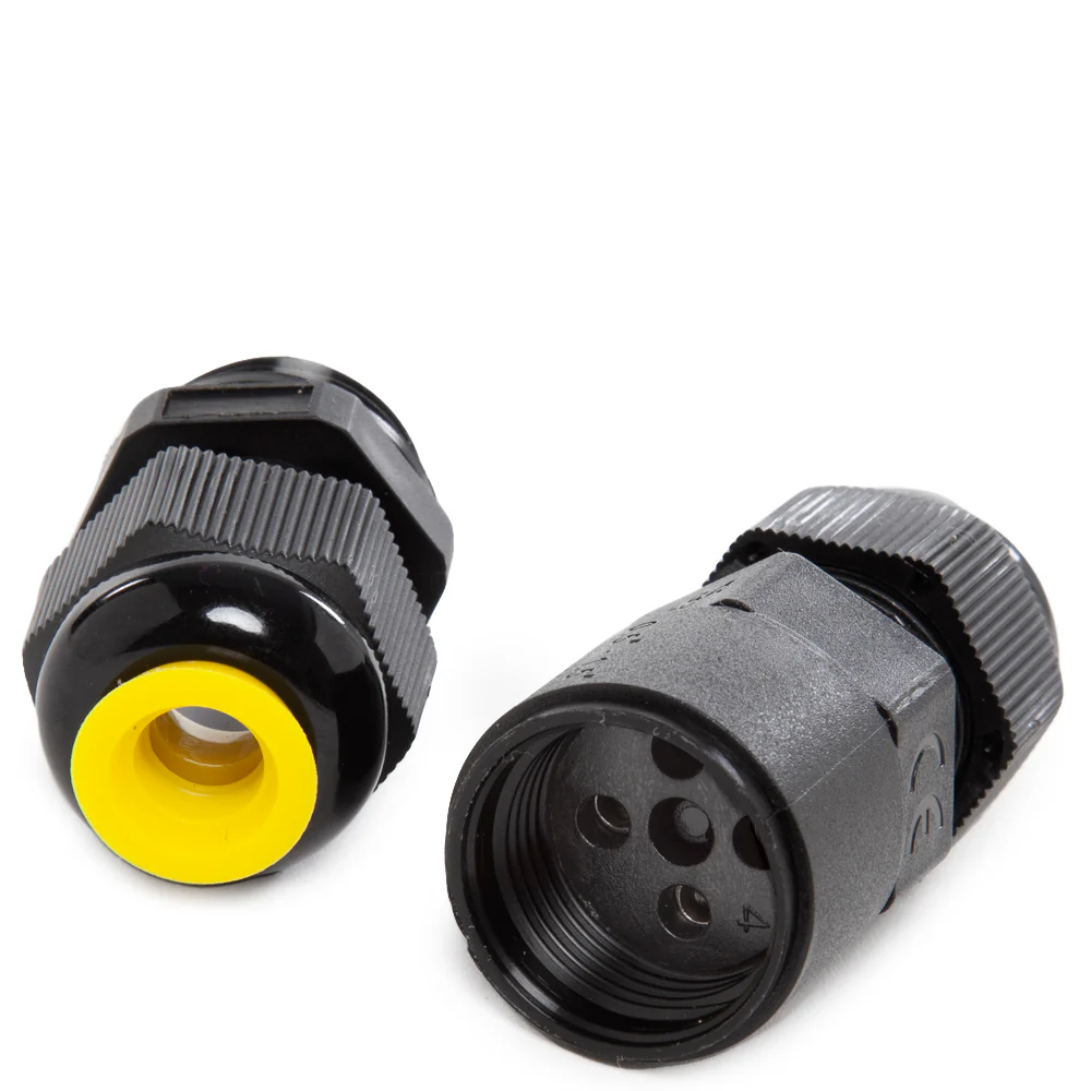 Conector Recto IP68 Negro - Image 2