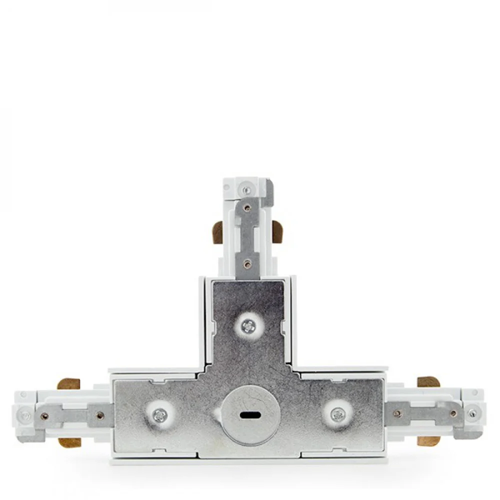Conector T Carril Bifásico Blanco - Image 2