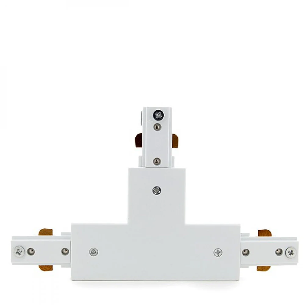 Conector T Carril Bifásico Blanco - Image 3