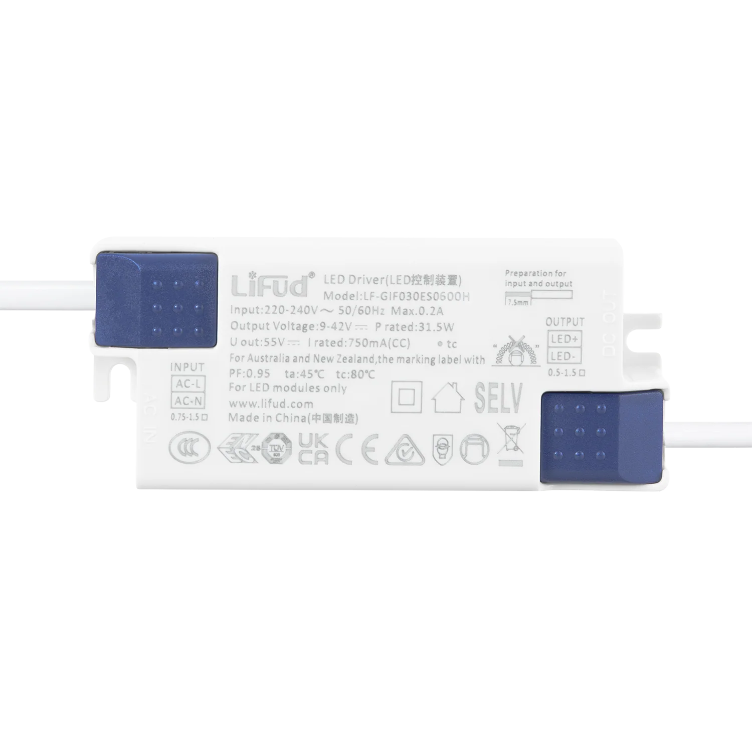 Downlight LED 24W 140Lm/W Driver LIFUD Flicker Free 6000ºK [HO-DL01-LI-24W-CW] - Image 3