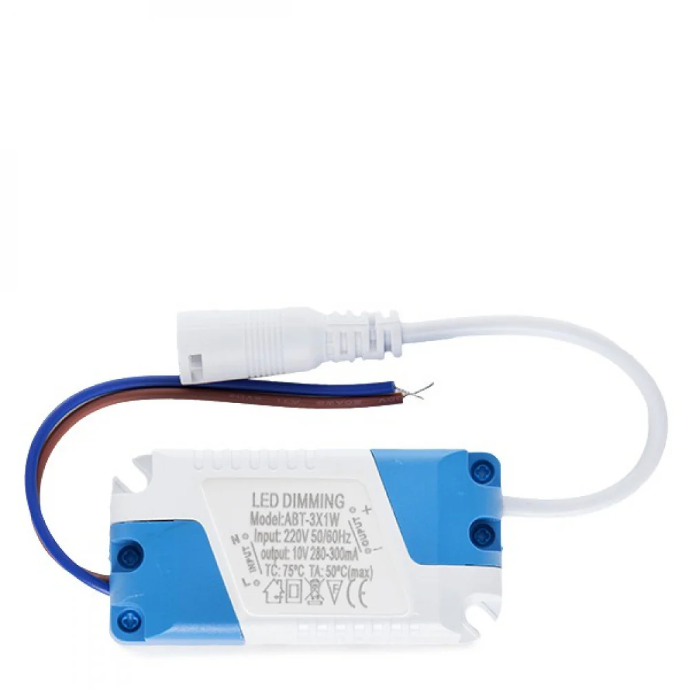 Driver ABT-3X1W Pot.3W V Out 10VDC 300 mA Clase II TRIAC [GR-DRDIM-3W] - Image 2
