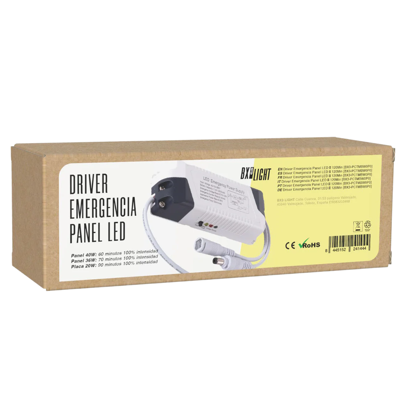 Driver Emergencia Panel LED > 120Min [BX3-PCTMBW0P0] - Image 2