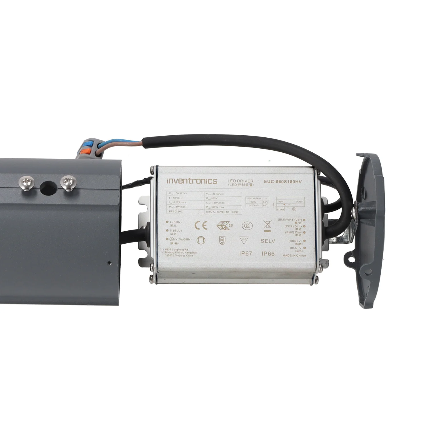 Farola  LED 60W Philips Luxeon SMD 3030 160Lm/W Driver Inventronics IP65 120º 5000ºK - Image 4