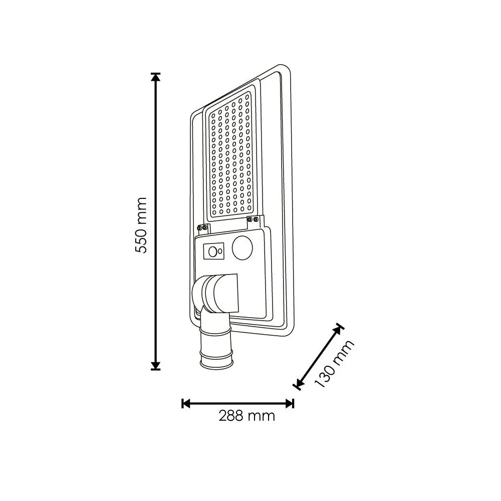 Farola LED Solar 150W 5000K Panel 6V 20W Batería 15Ah Sensor/Control Remoto  [HO-STR150W-SL04-CW] - Image 8