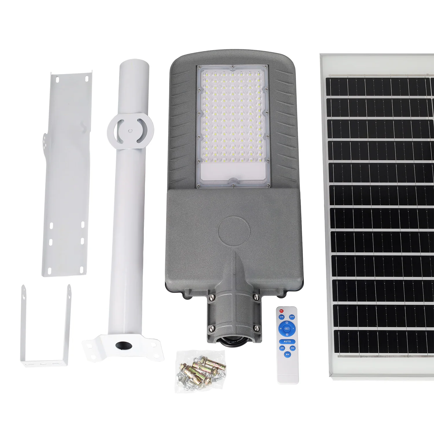 Farola LED Solar 200W 5000K Panel 6V 30W Batería 28Ah Sensor Crepuscular /Control Remoto - Image 6