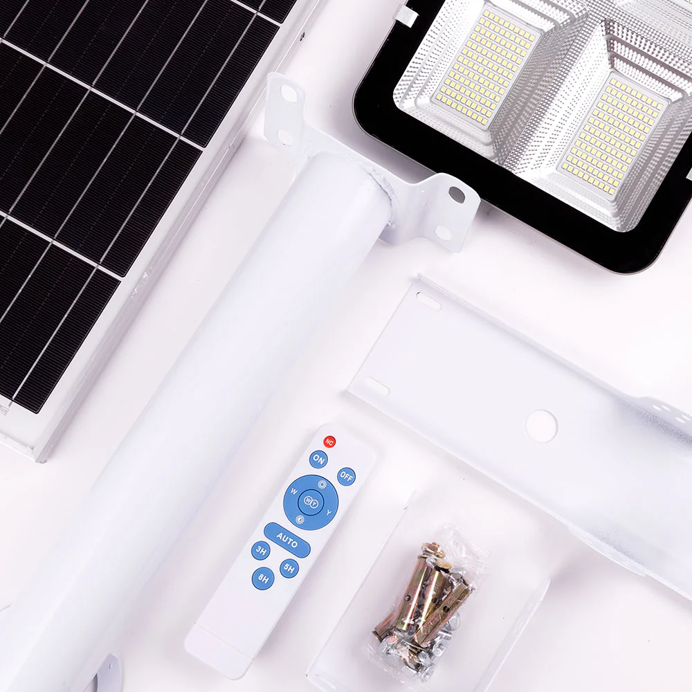 Farola LED Solar-Control Remoto- Dimable- Panel: 6V 300W Batería: 3,2V 30000MaH  [HO-FAR-SOL-300W-CW] - Image 6