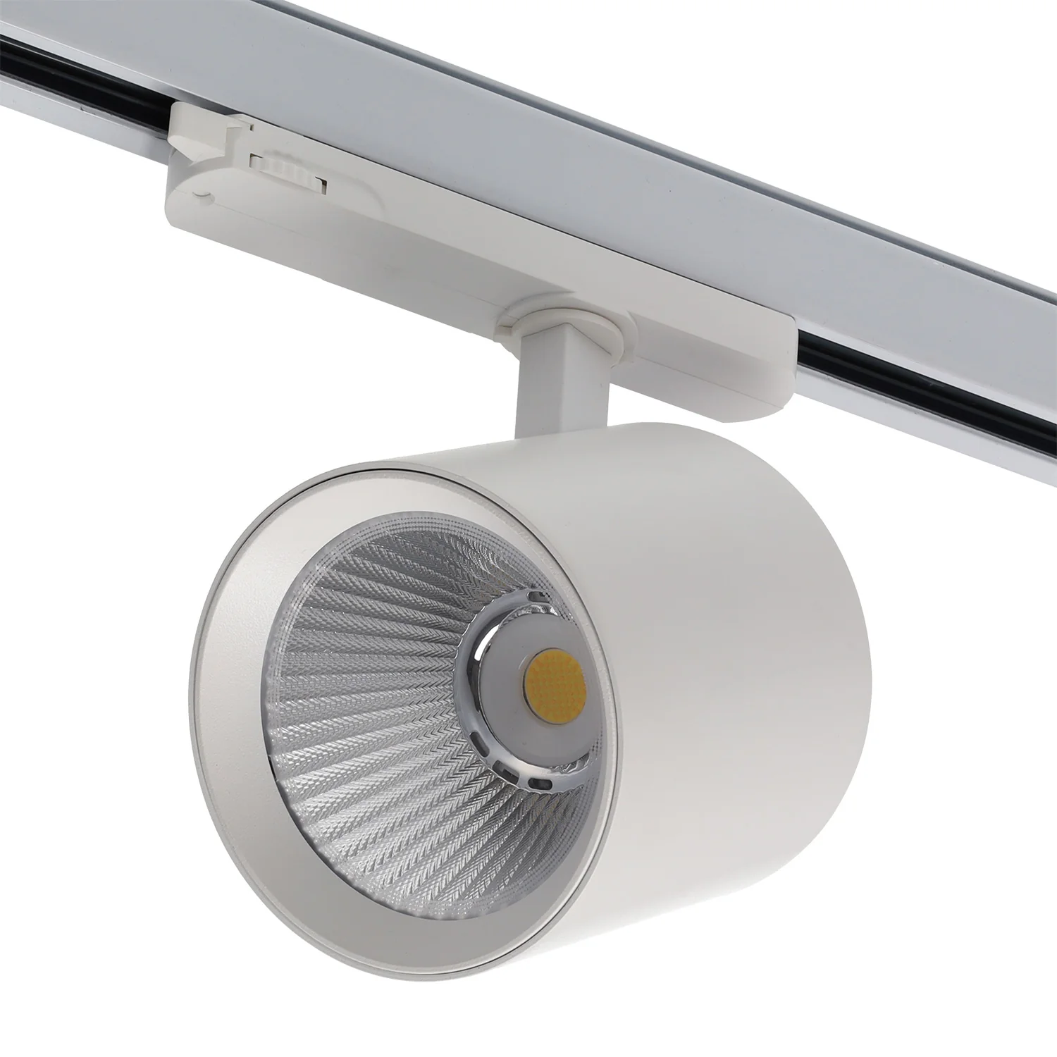Foco de Carril LED  40W 90Lm/W CCT Tonalidad Luz Ajustable Driver Lifud Trifásico 50.000H