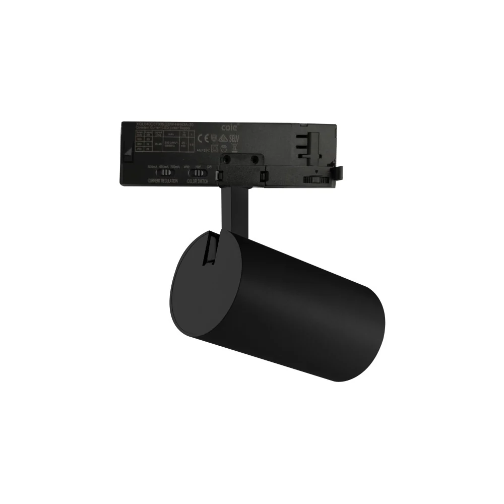 Foco de Carril LED Monofásico Potencia_Temperatura de Color Regulables 20_25_30W 6000_4000_3000K Negro  [ATL080030-M-B] - Image 2