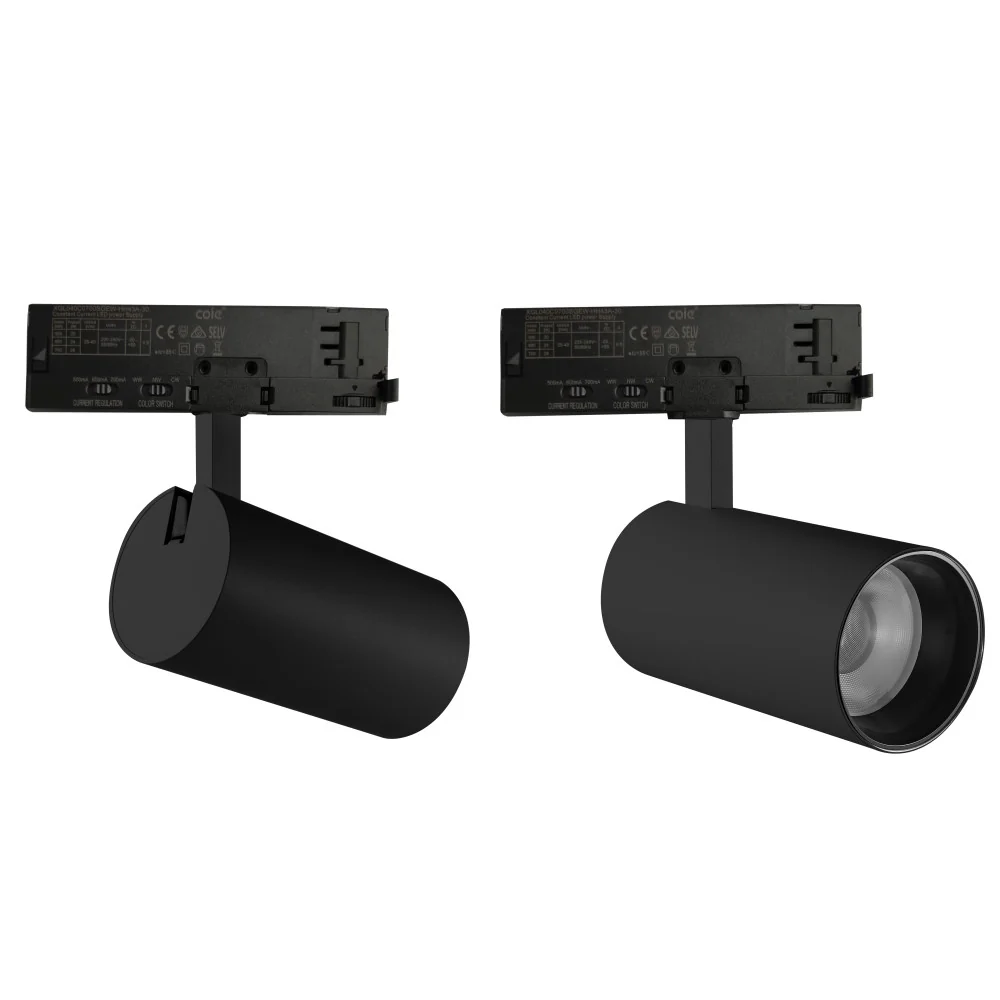 Foco de Carril LED Monofásico Potencia_Temperatura de Color Regulables 20_25_30W 6000_4000_3000K Negro  [ATL080030-M-B] - Image 3