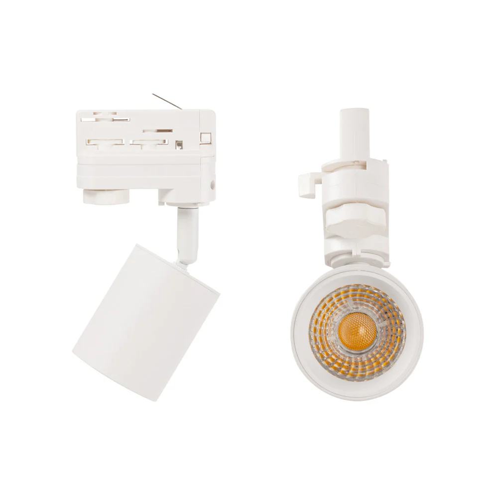 Foco de Carril Trifásico 10W COB Regulable Flicker Free Blanco 4000ºK  [1916-TL-10W-T-W] - Image 5