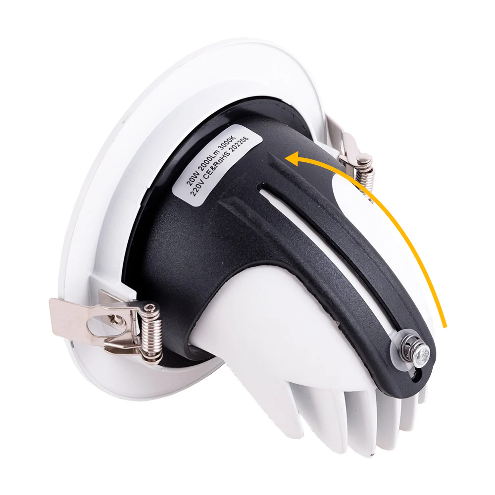 Foco Downlight LED 20W 3000Lm 4000ºK Circular Ajustável 40.000H  [HO-COB-C-OR-20W-W] - Image 3