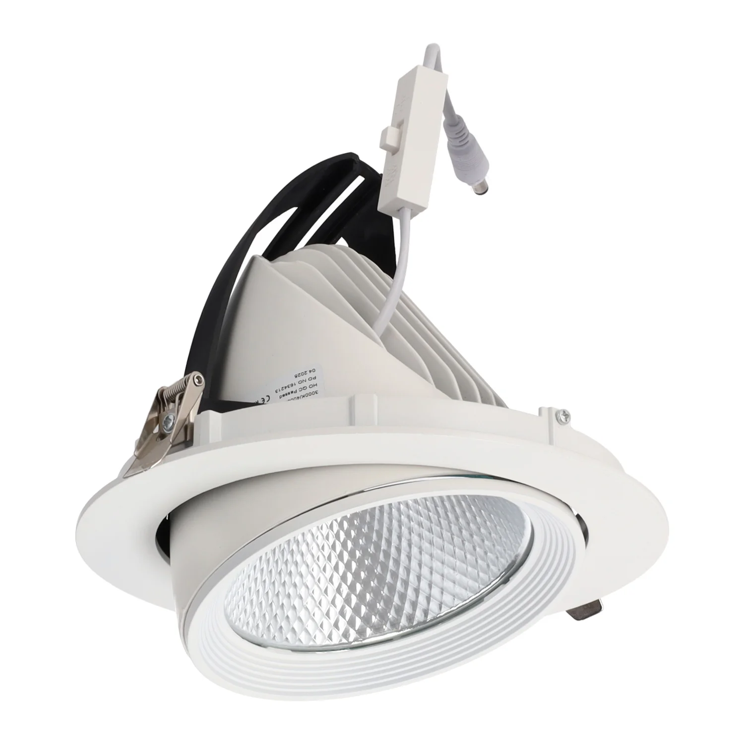 Foco Downlight LED 40W CCT (Tonalidad Luz Regulable) Circular Orientable Driver LIFUD 40.000H Microprismático - Image 6