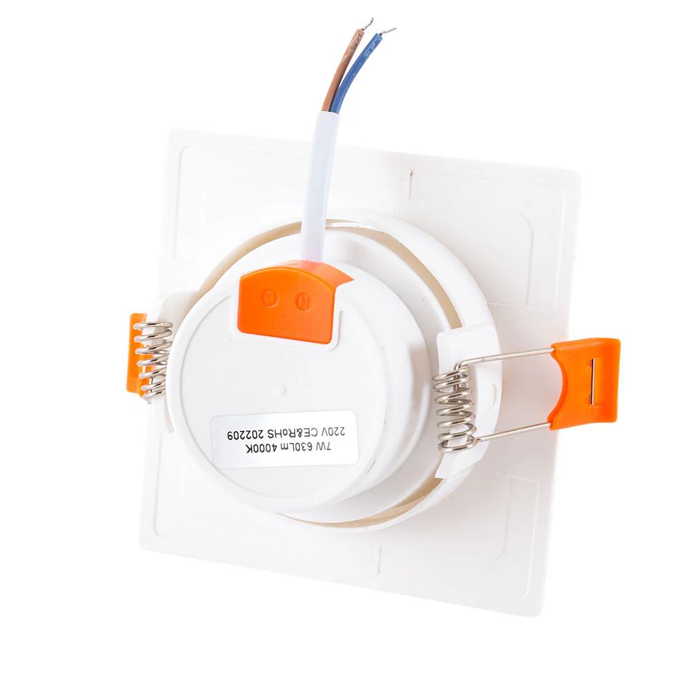 Foco Downlight LED 7W 630Lm 6000ºK Rectangular Basculante 40.000H  [HO-DLPL-CUAD-7W-CW] - Image 5