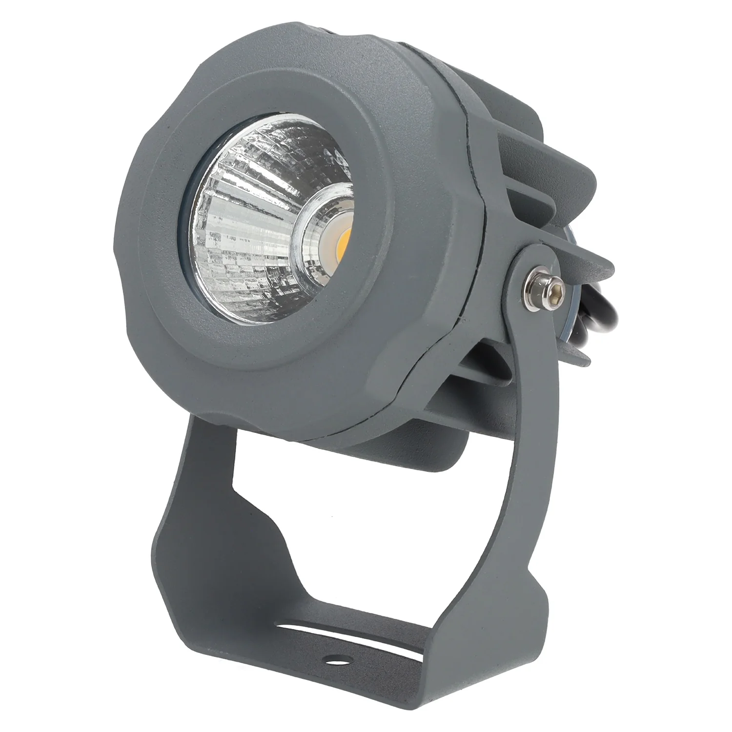 Foco Led con Pincho Jardín 10W IP65 2700ºK Acabado Gris - Image 2