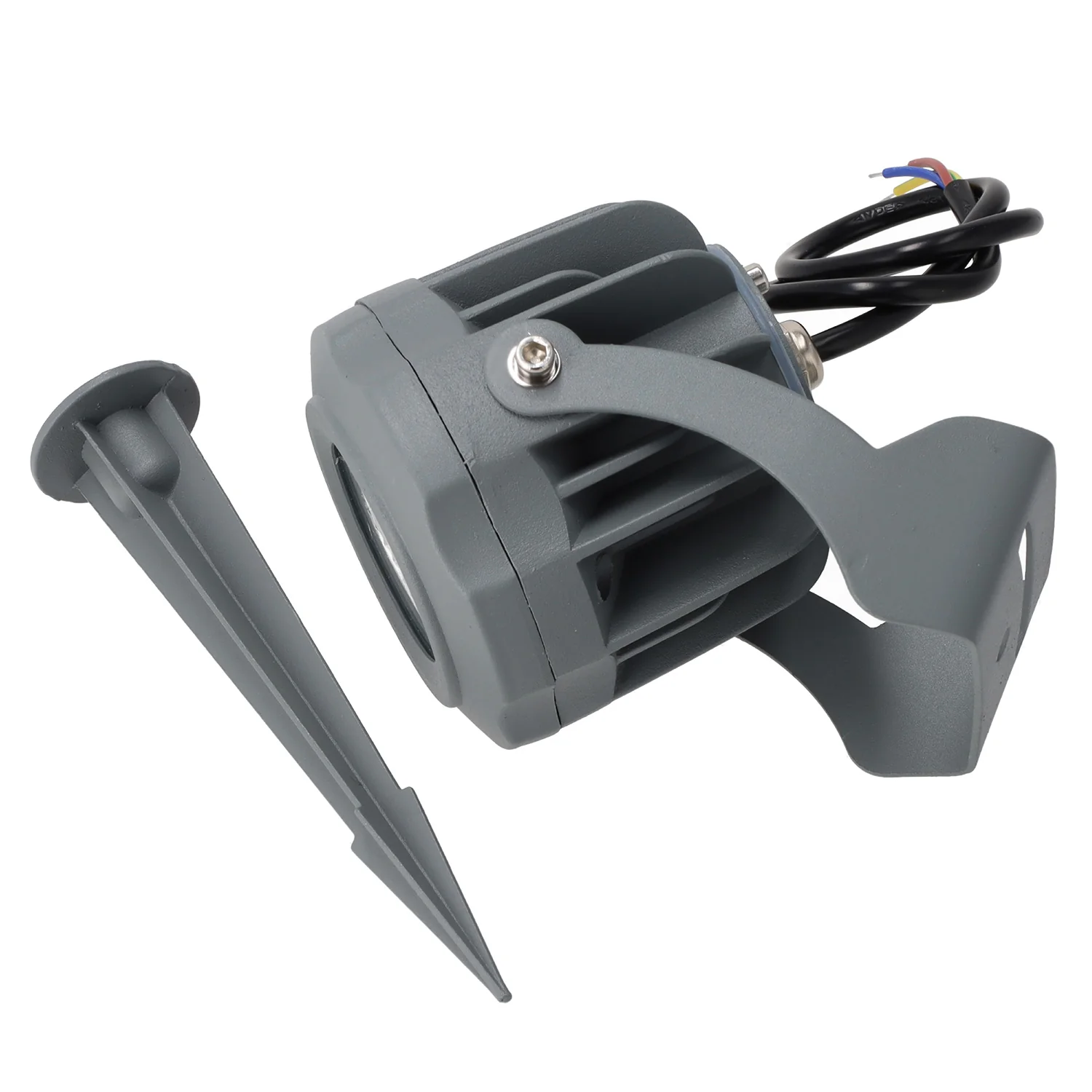 Foco Led con Pincho Jardín 10W IP65 2700ºK Acabado Gris - Image 4