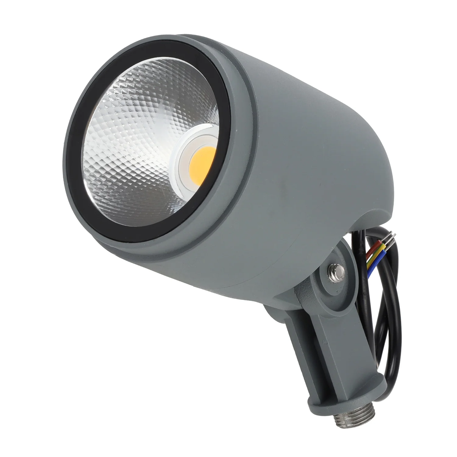 Foco Led con Pincho Jardín 12W IP65 2700ºK Acabado Gris - Image 2