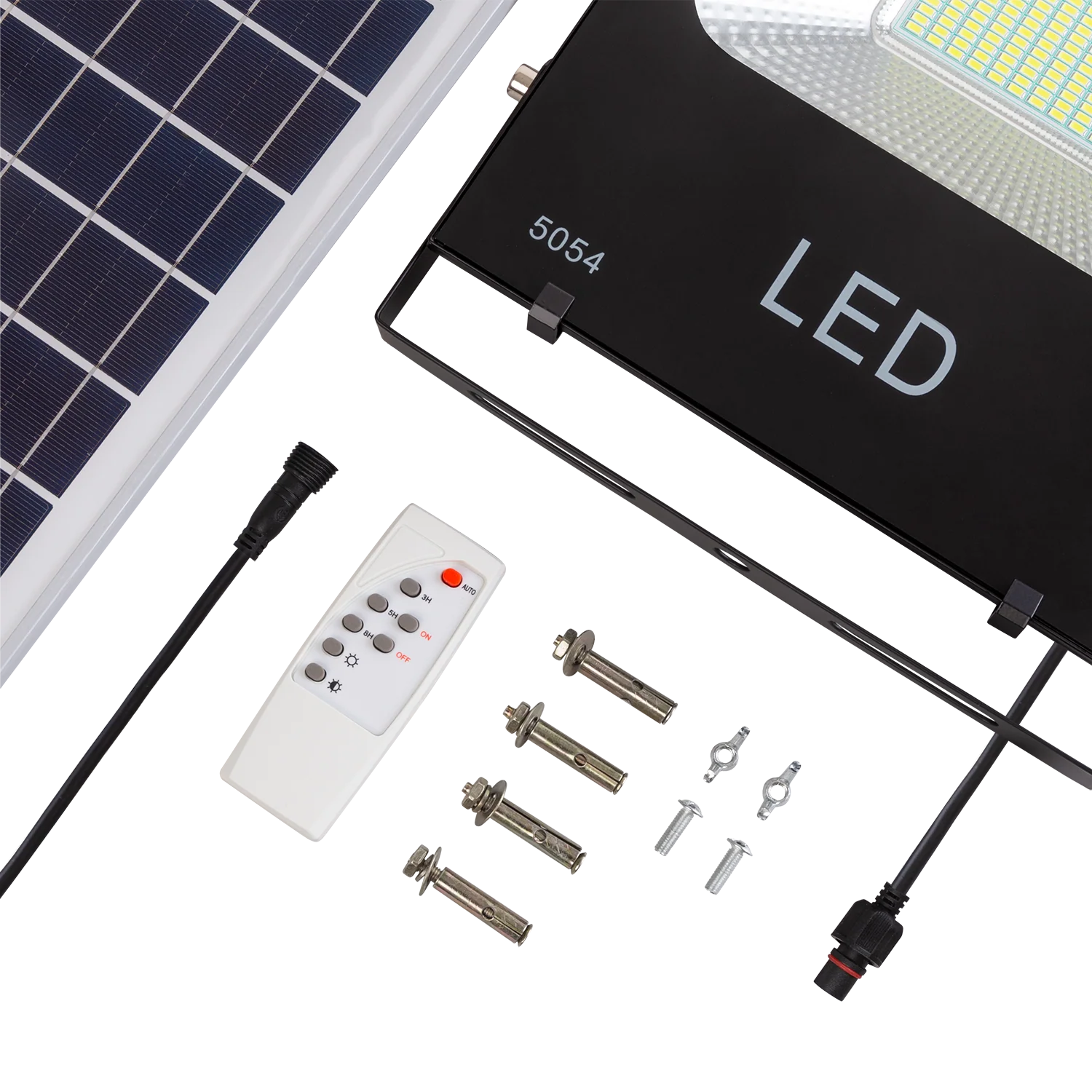 Proyector LED 100W 10.000Lm 6000ºK Solar Sensor 100W + Control Remoto Panel 6V/25W 40.000H - Image 7