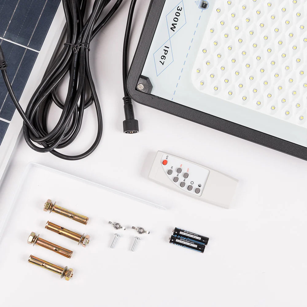 Proyector LED Solar 300W Panel Solar/Batería  [WR-MTX-300W-CW] - Image 4