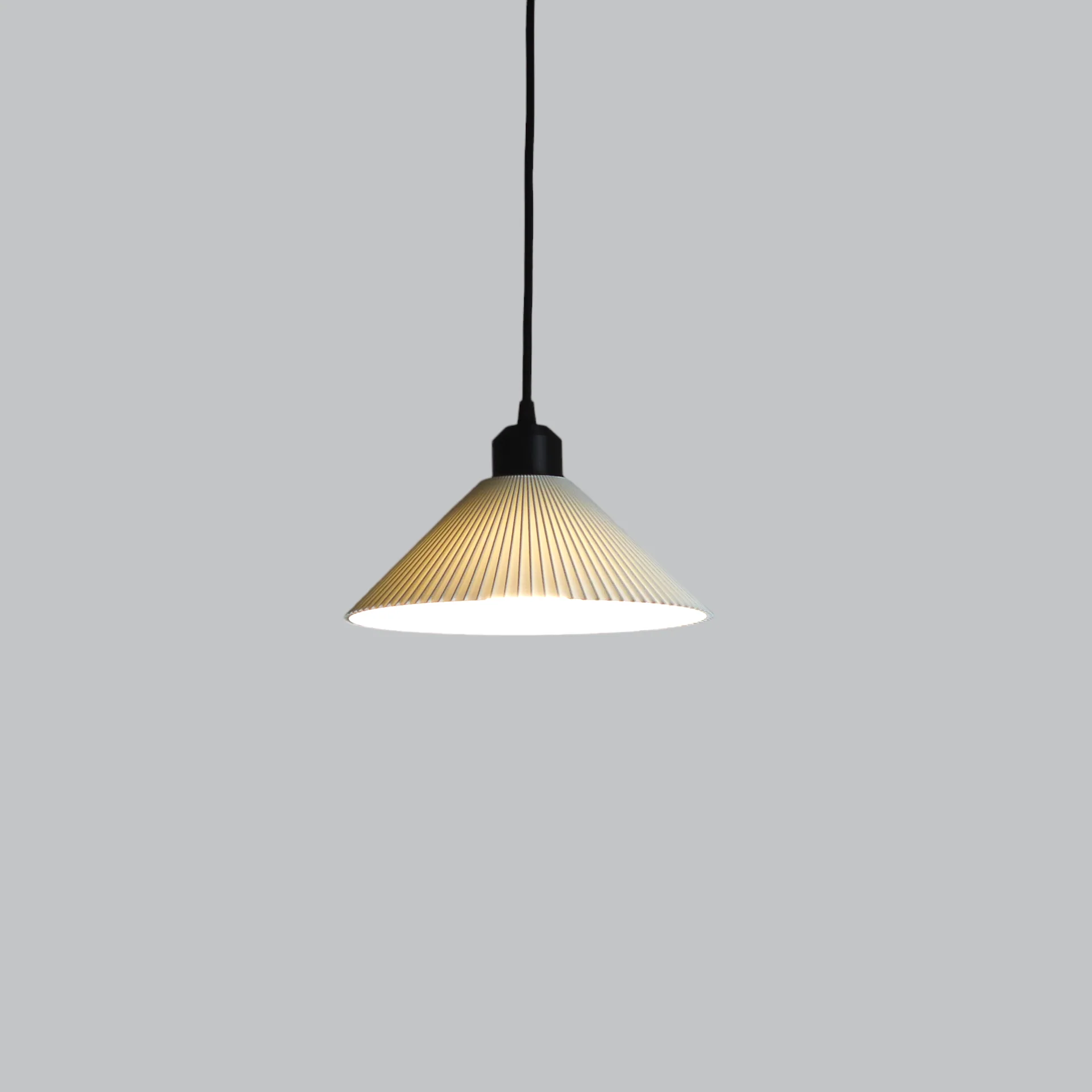 Lámpara Colgante "Colt" Color Blanco/Florón Negro/Cable Negro - Image 3