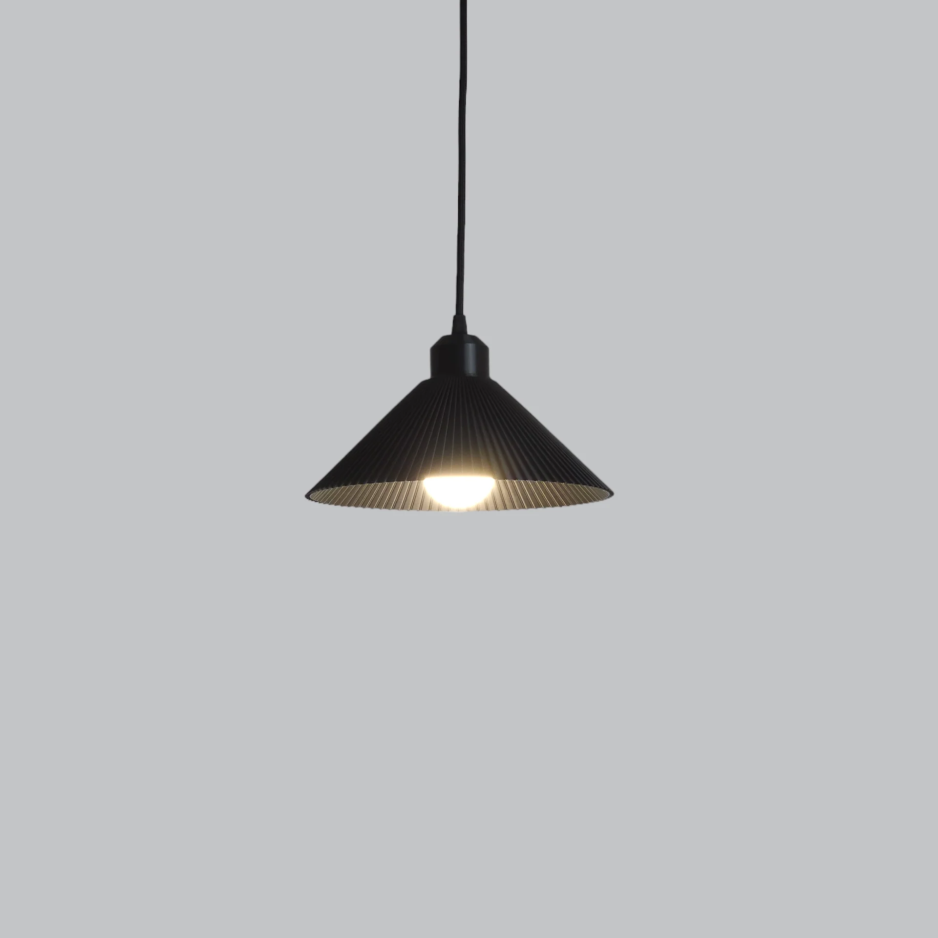 Lámpara Colgante "Colt" Color Negro/Florón Negro/Cable Negro - Image 4