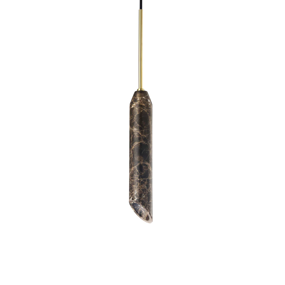 Lámpara Colgante "Marble Art Brown" GU10 Sin Bombilla