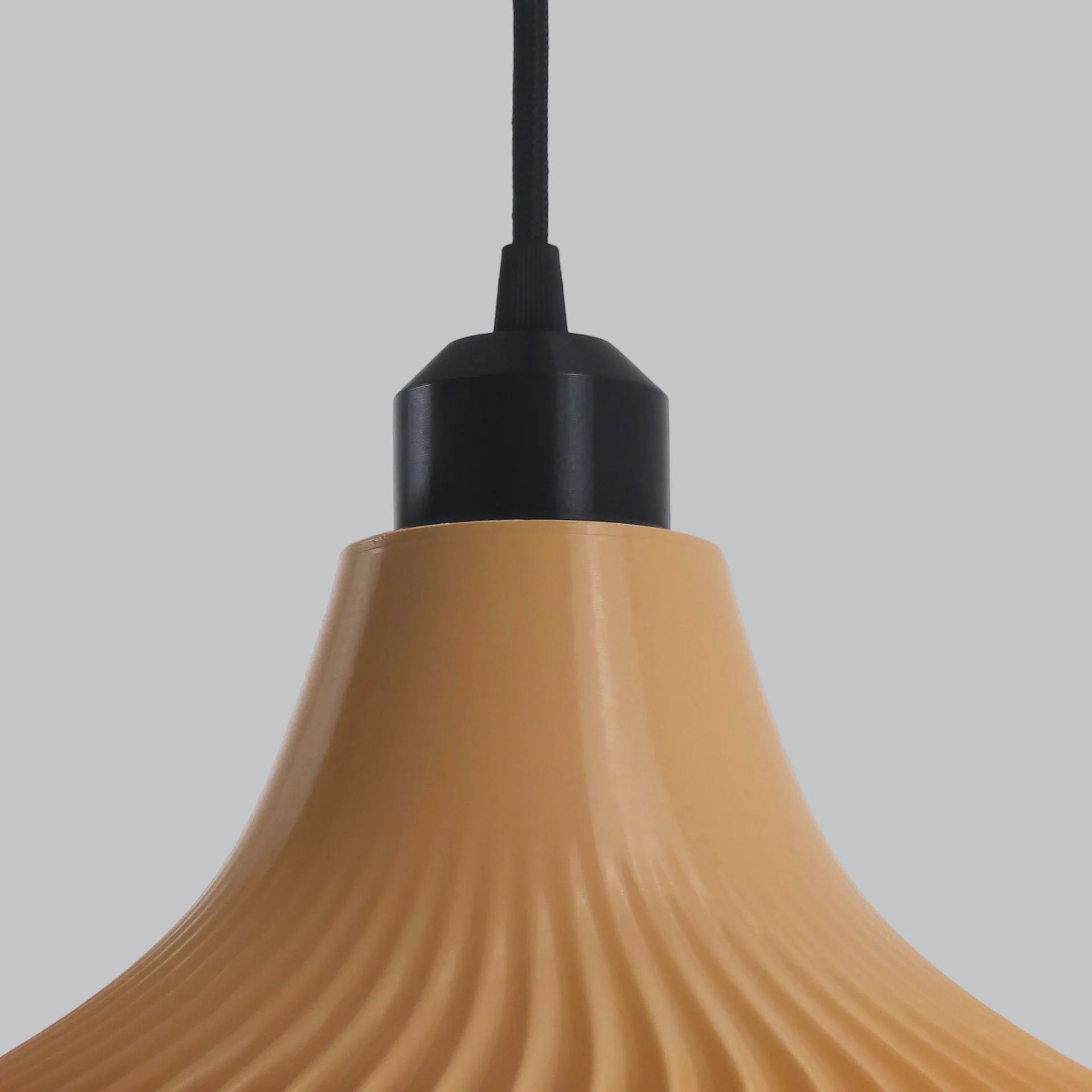 Lámpara Colgante "Vita" Color Beige/Florón Negro/Cable Negro - Image 2