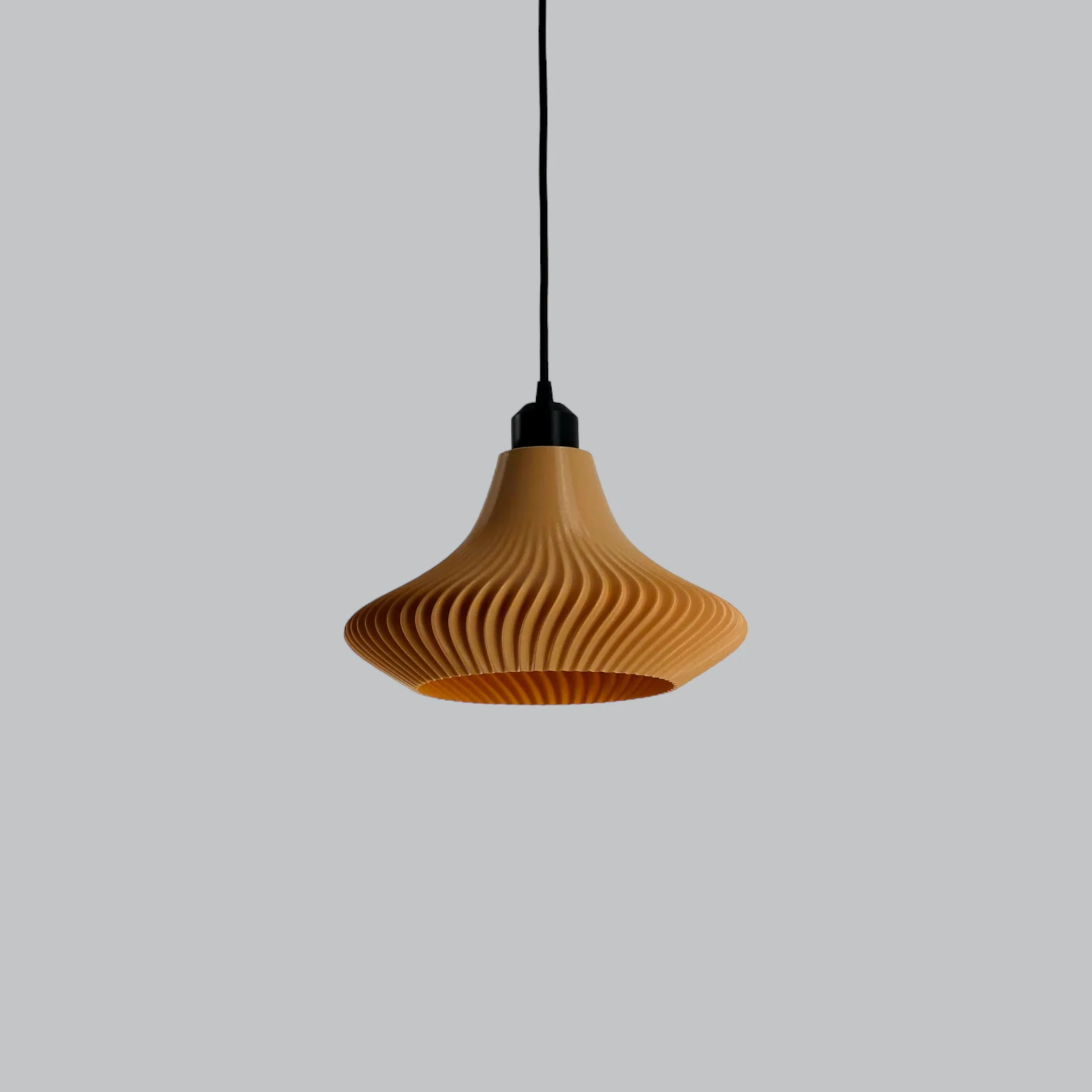 Lámpara Colgante "Vita" Color Beige/Florón Negro/Cable Negro - Image 4