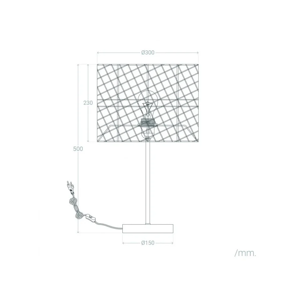 Lámpara de Mesa "Porbandar" [SKD-T1020] - Image 6