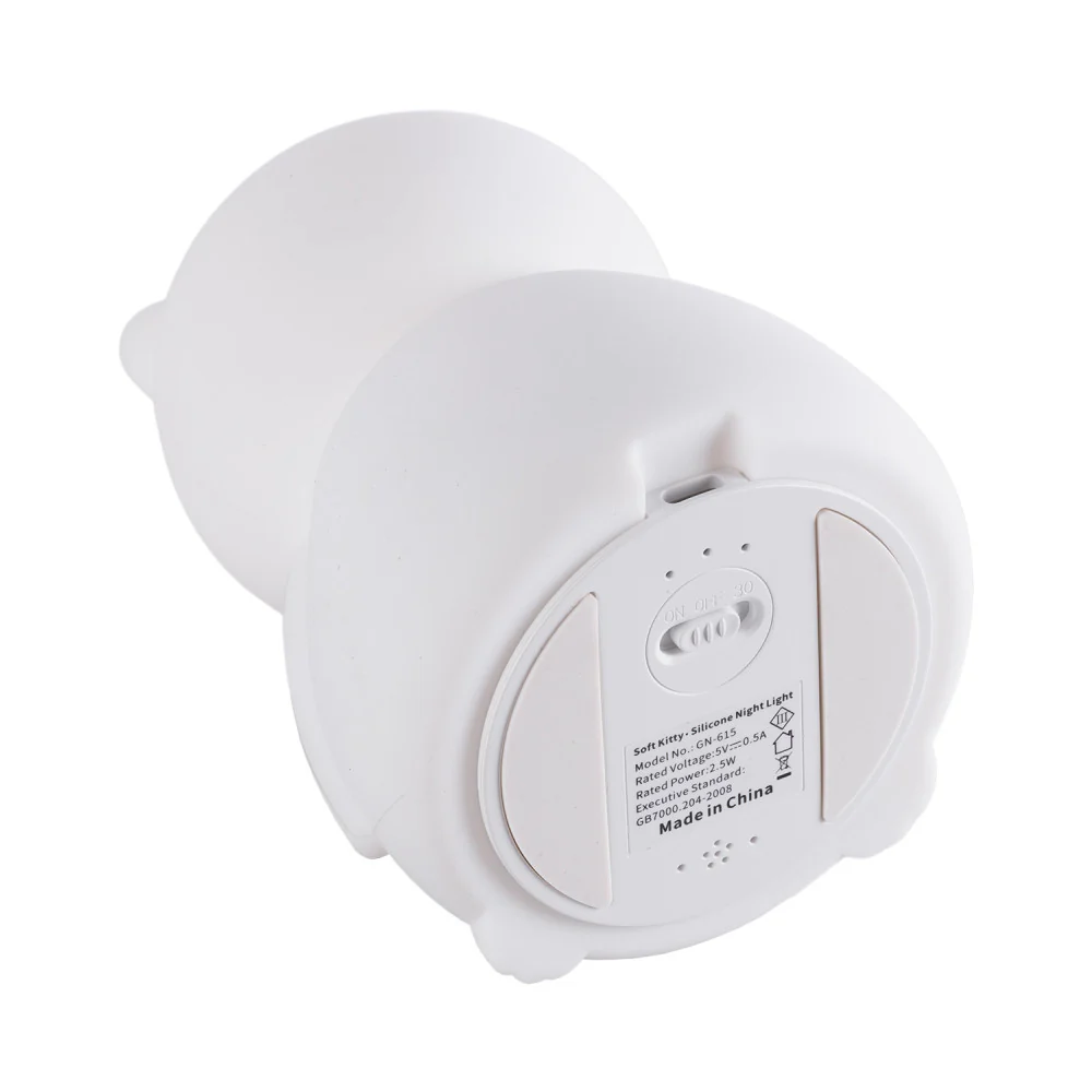 Lampara Nocturna de Mesa Led Infantil Quitamiedos y Recargable "Babycat" [HO-BABYCAT-WW-CW - Image 3