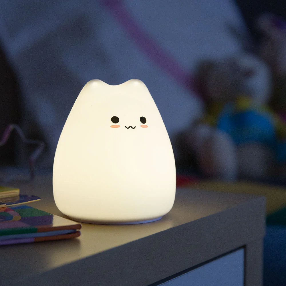 Lampara nocturna de mesa LED Infantil quitamiedos y recargable "Cat" - Image 4